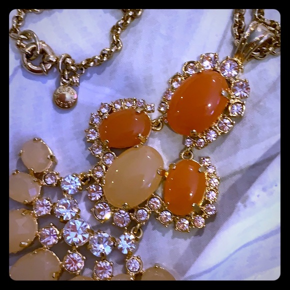 J Crew Long Crystal Statement Necklace NWOT - Picture 7 of 8